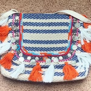 BOHO MULTICOLORED CROSSOVER BAG